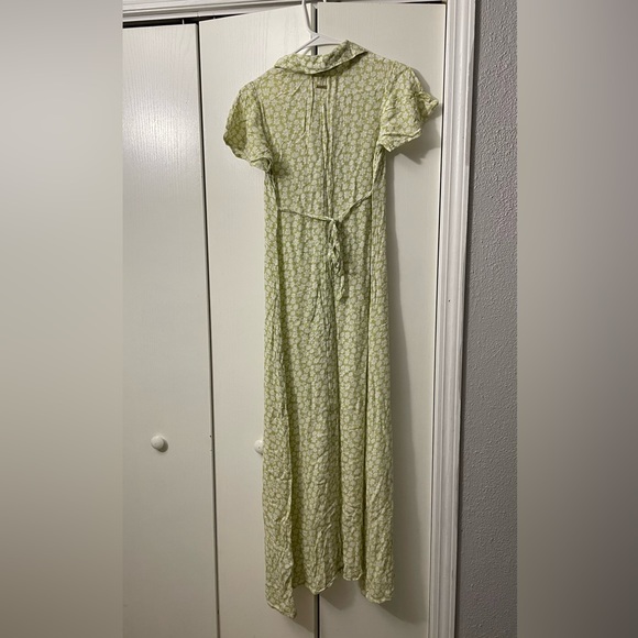 Long billabong green floral dress size xs - Picture 3 of 3